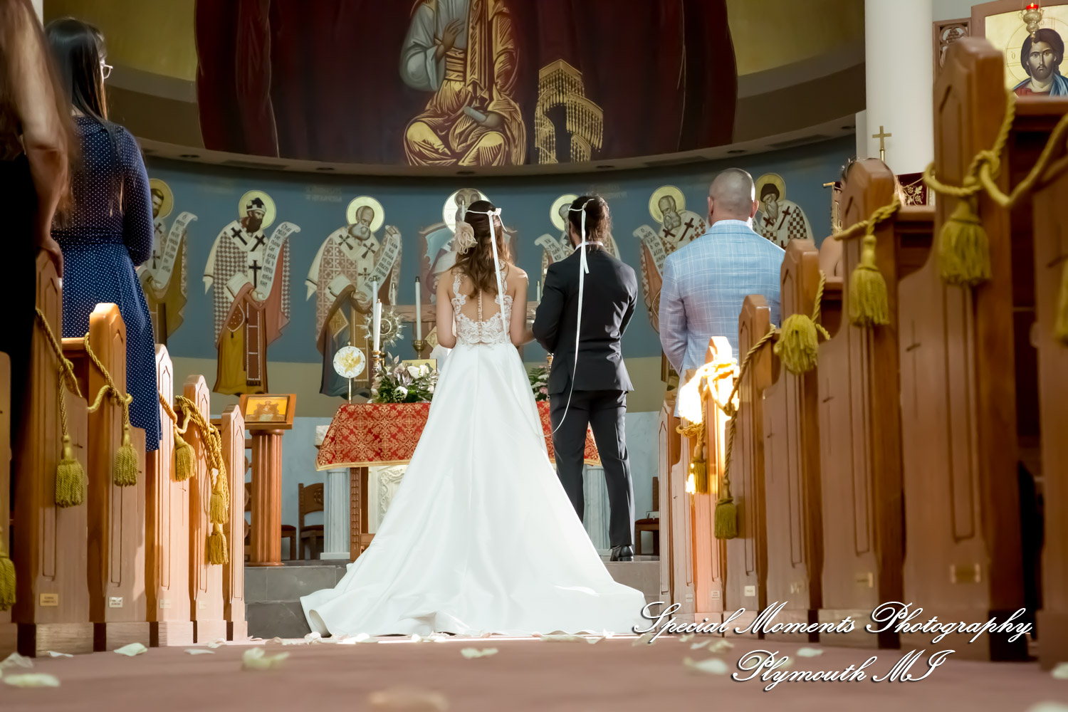 Leah & Bruno at St. Nicholas Greek Orthodox Troy MI wedding photography