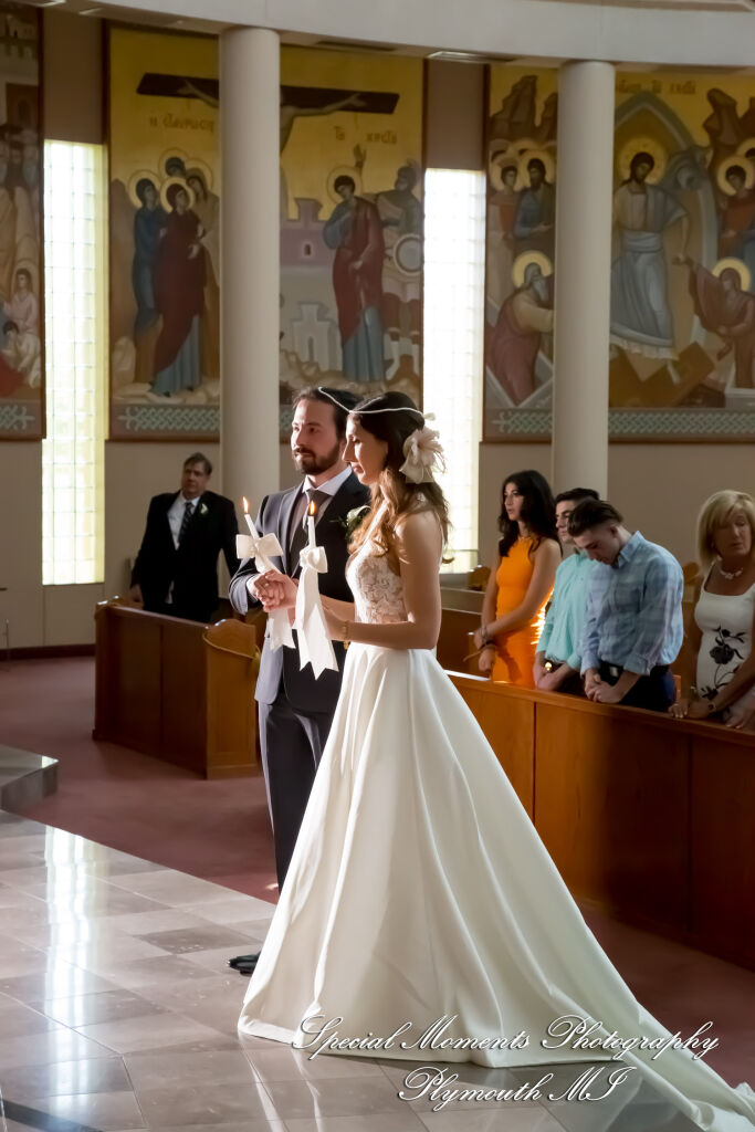 Leah & Bruno at St. Nicholas Greek Orthodox Troy MI wedding photography