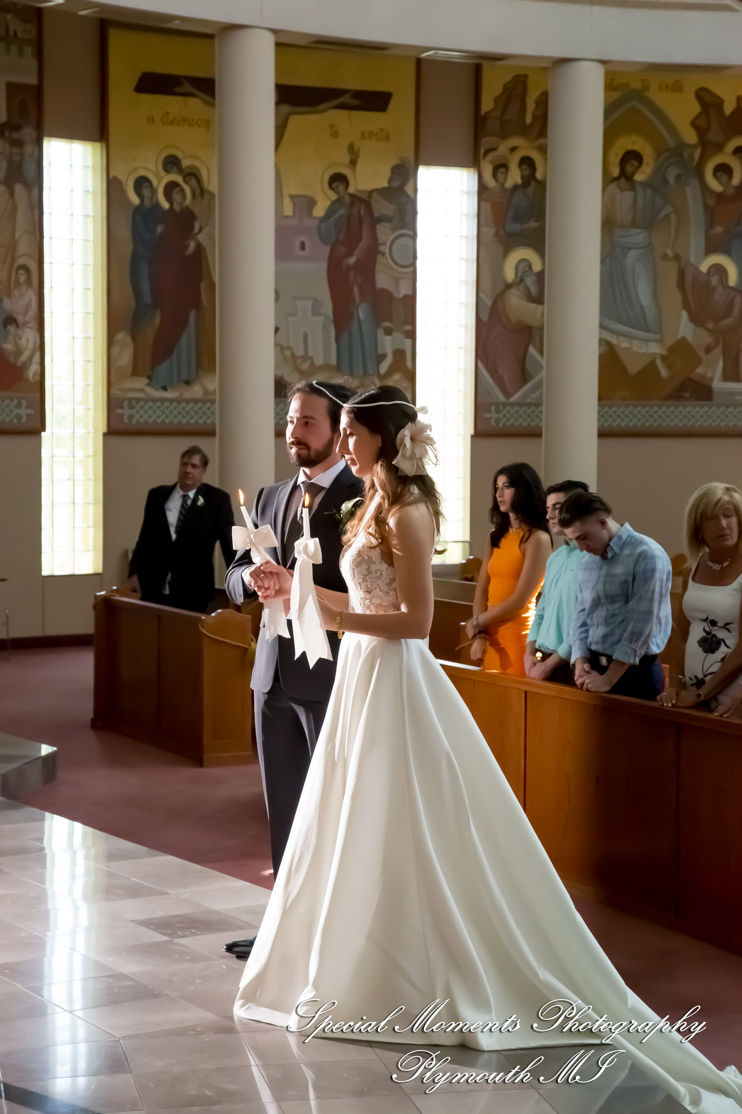 Leah & Bruno at St. Nicholas Greek Orthodox Troy MI wedding photography