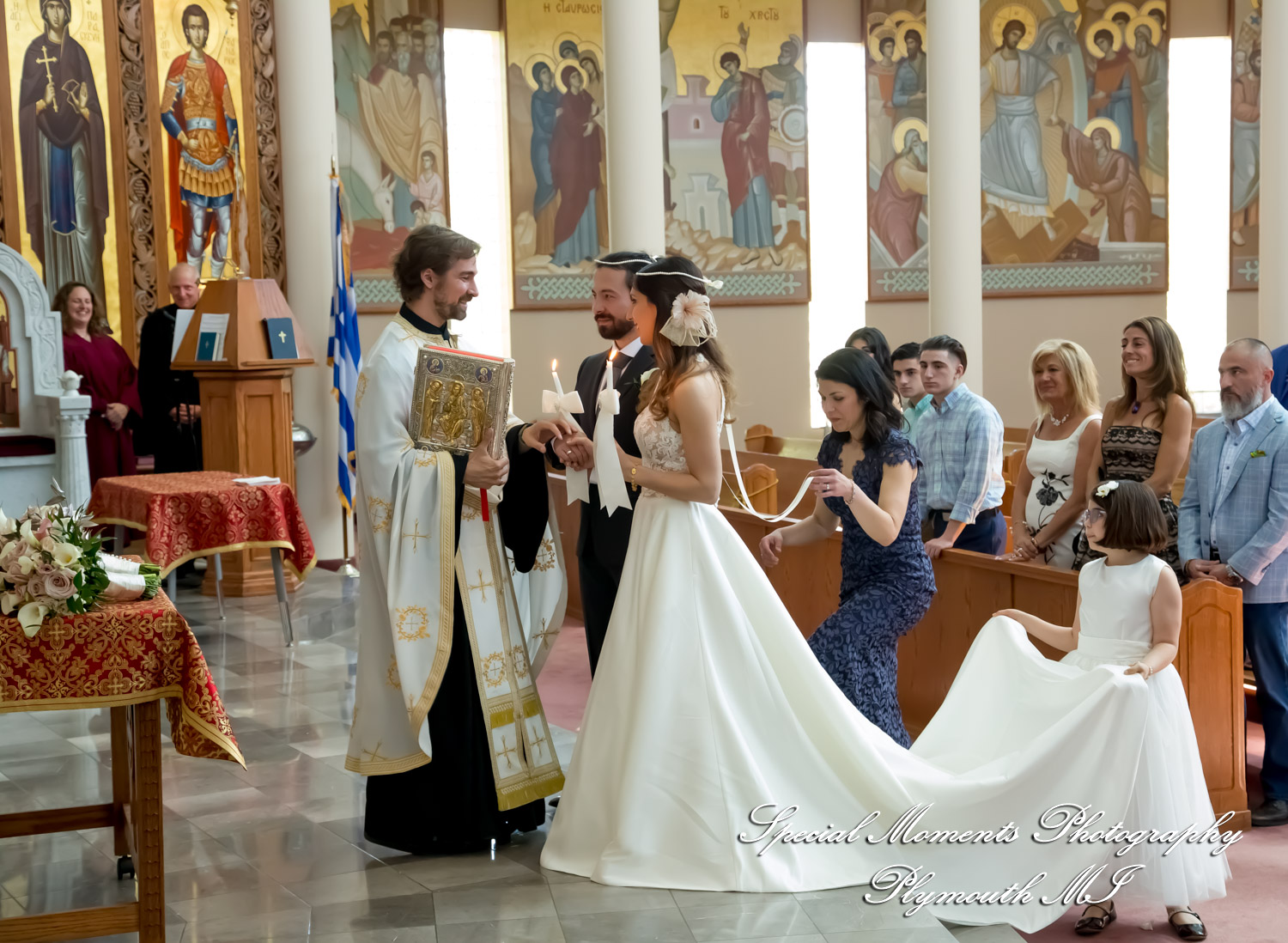 Leah & Bruno at St. Nicholas Greek Orthodox Troy MI wedding photography