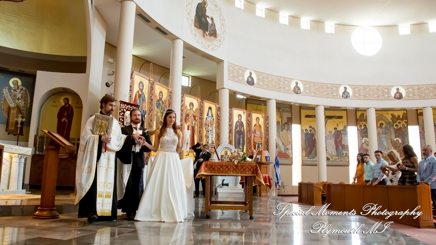 Leah & Bruno at St. Nicholas Greek Orthodox Troy MI wedding photography