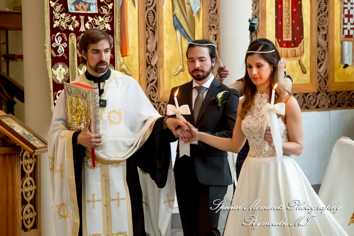 Leah & Bruno at St. Nicholas Greek Orthodox Troy MI wedding photography