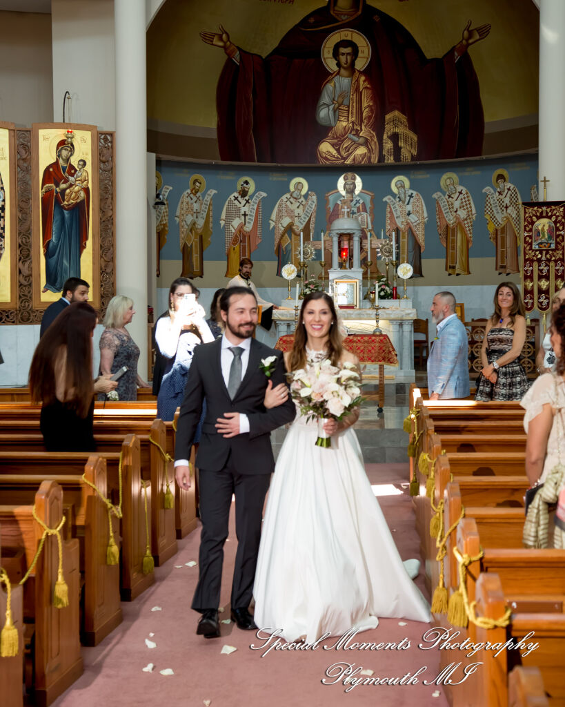 Leah & Bruno at St. Nicholas Greek Orthodox Troy MI wedding photography