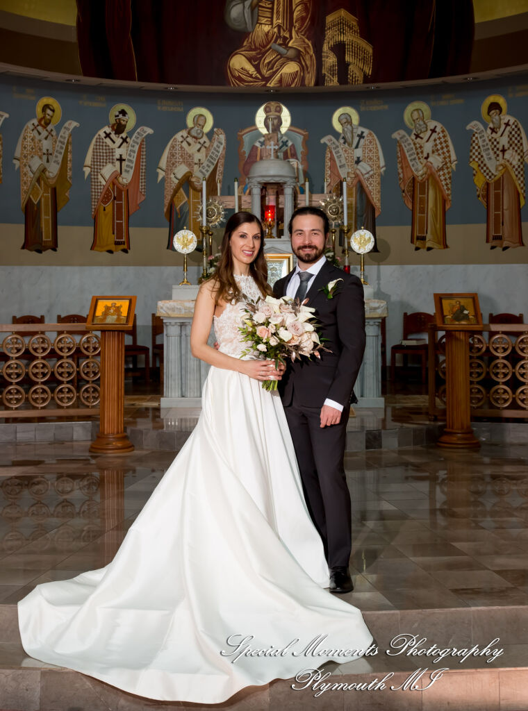 Leah & Bruno at St. Nicholas Greek Orthodox Troy MI wedding photography