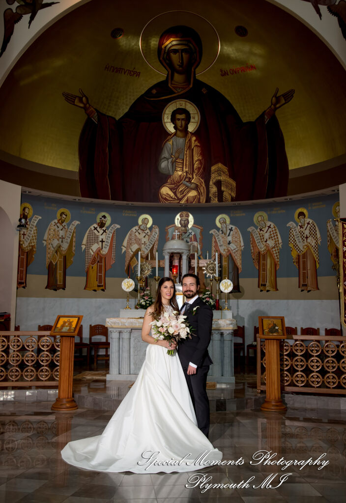 Leah & Bruno at St. Nicholas Greek Orthodox Troy MI wedding photography