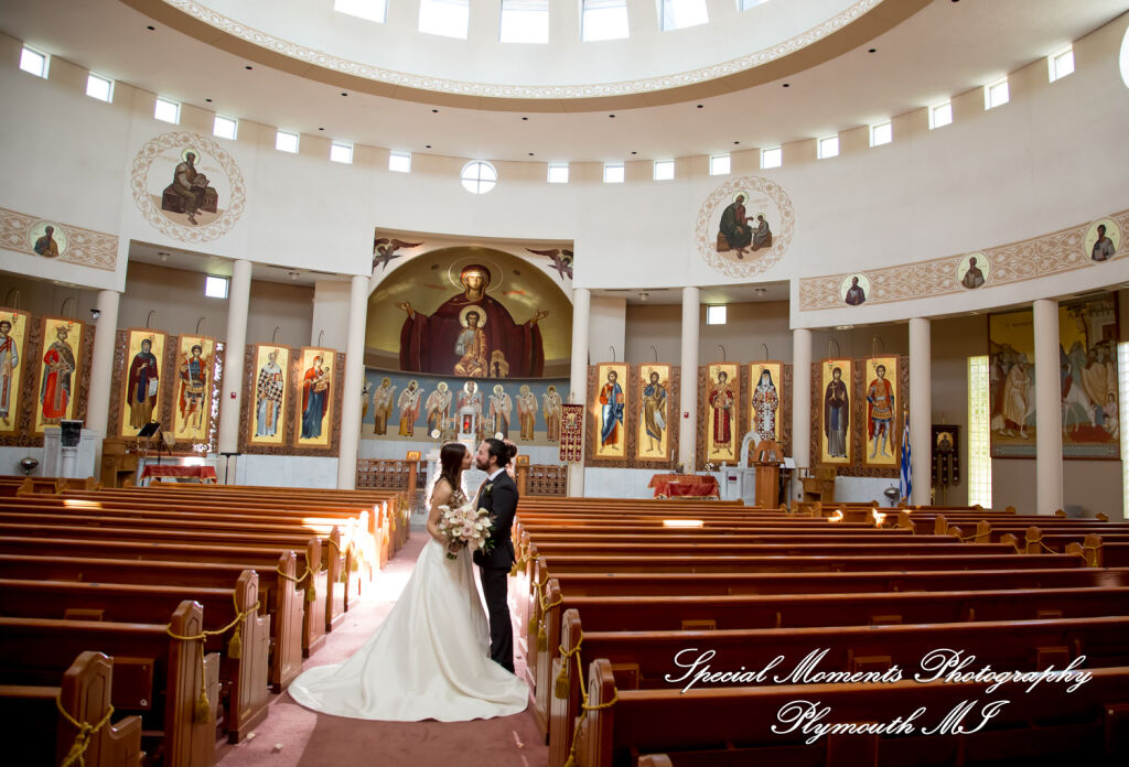 Leah & Bruno at St. Nicholas Greek Orthodox Troy MI wedding photography
