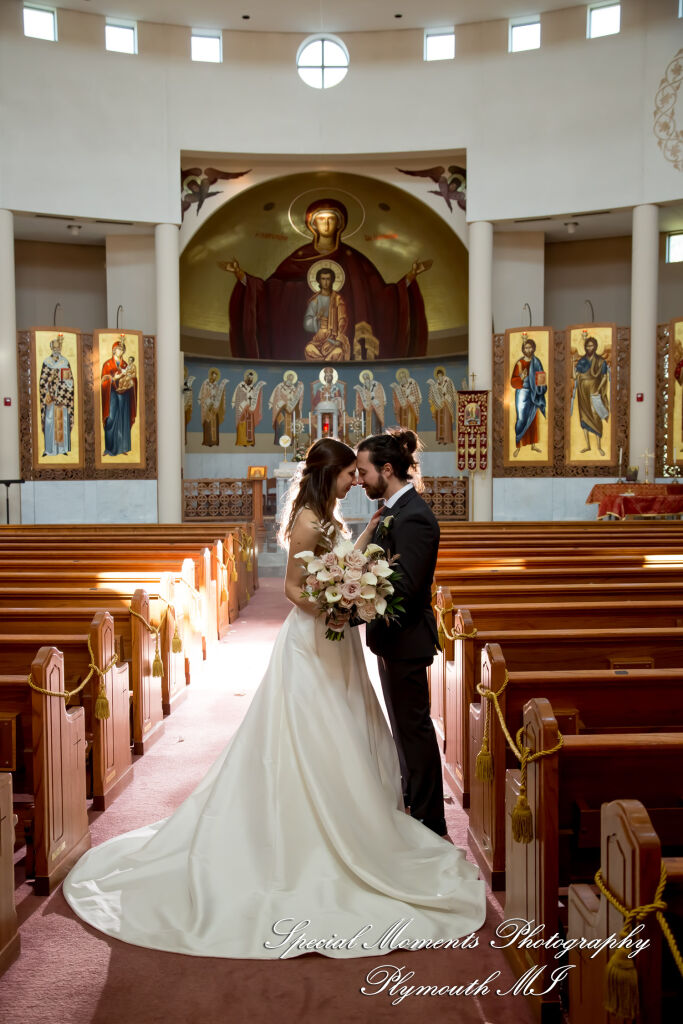 Leah & Bruno at St. Nicholas Greek Orthodox Troy MI wedding photography