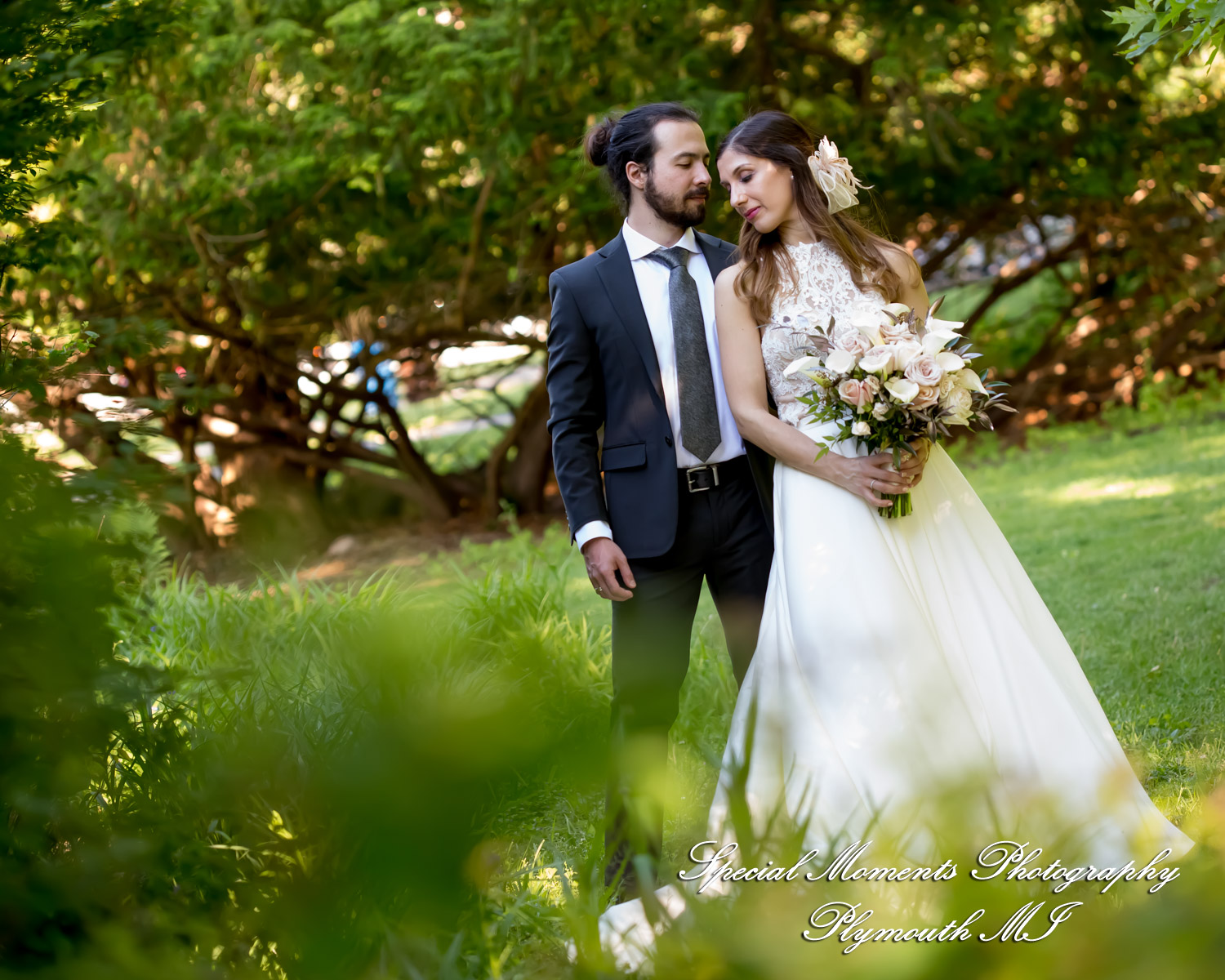 Leah & Bruno at Heritage Park Farmington Hills MI wedding photography