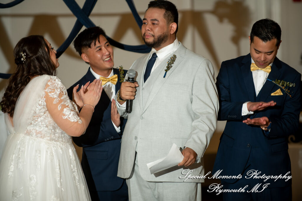Gina & Jimmy at Macedonian Cultural Center Sterling Hts MI wedding photography
