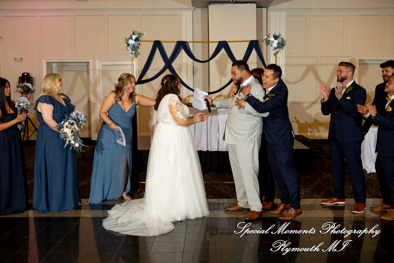 Gina & Jimmy at Macedonian Cultural Center Sterling Hts MI wedding photography