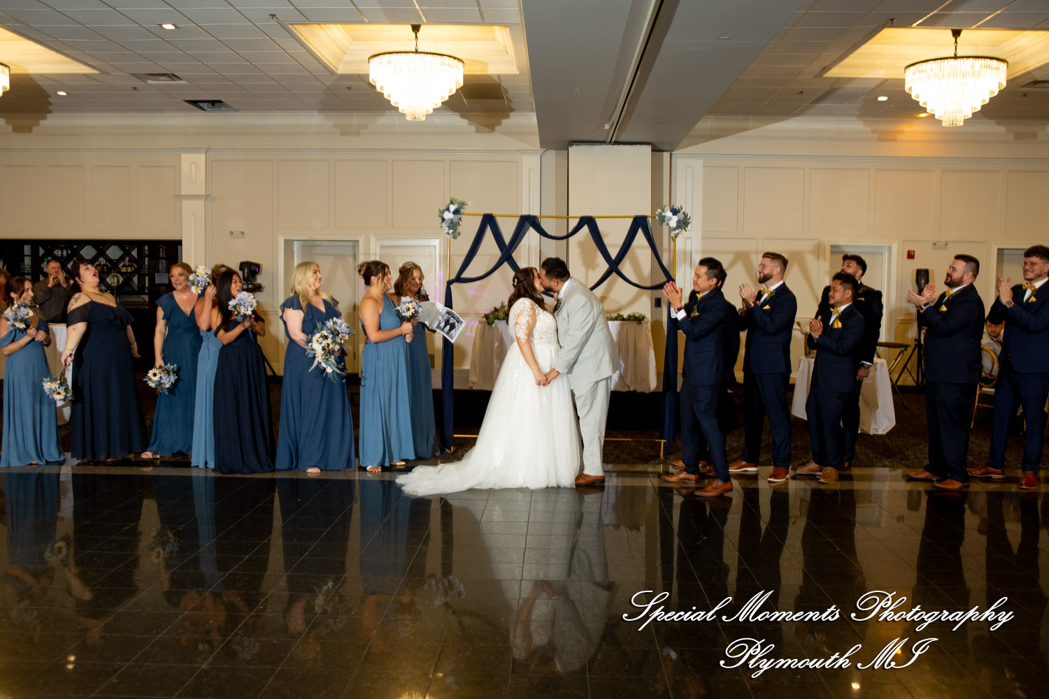 Gina & Jimmy at Macedonian Cultural Center Sterling Hts MI wedding photography