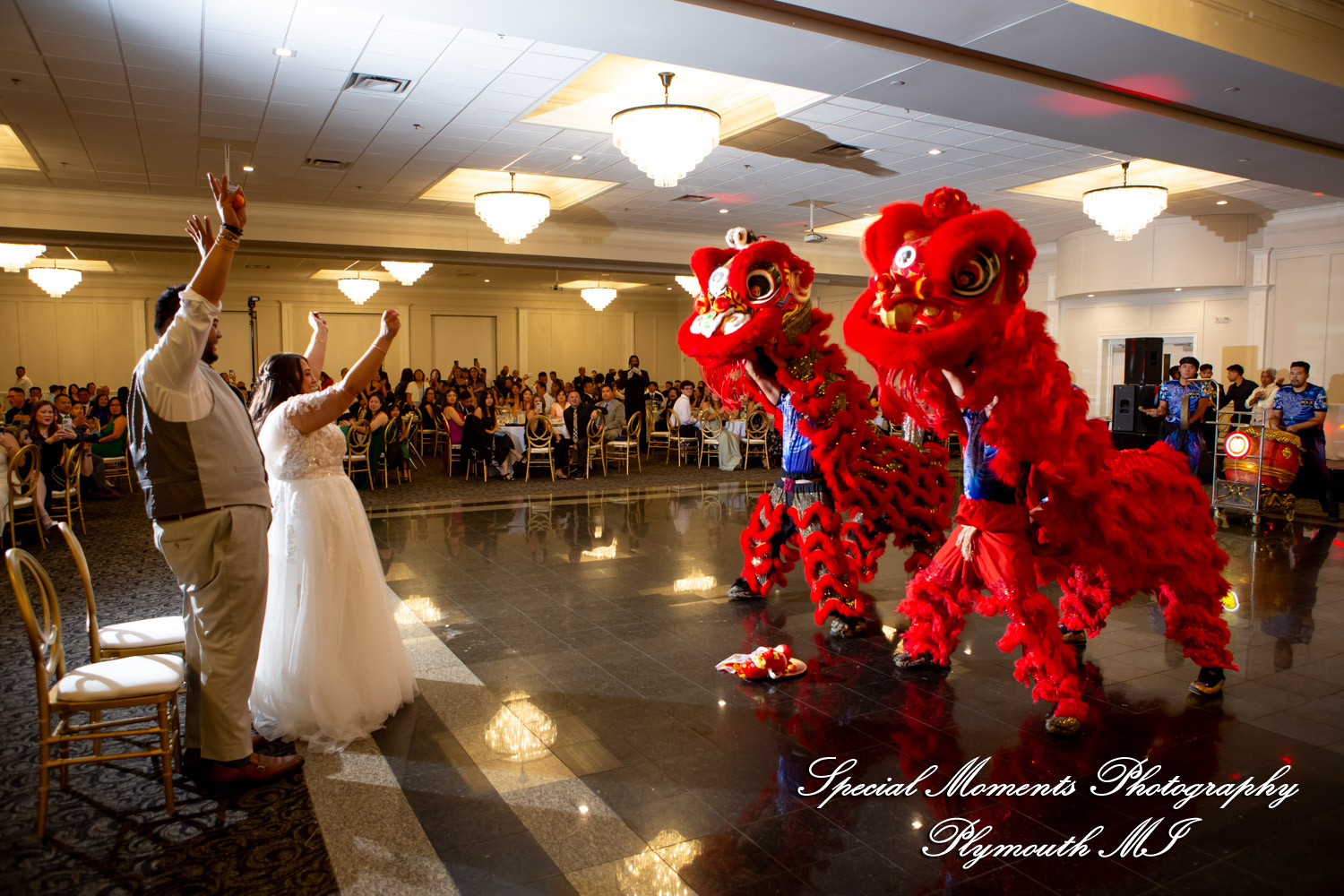 Gina & Jimmy at Macedonian Cultural Center Sterling Hts MI wedding photography
