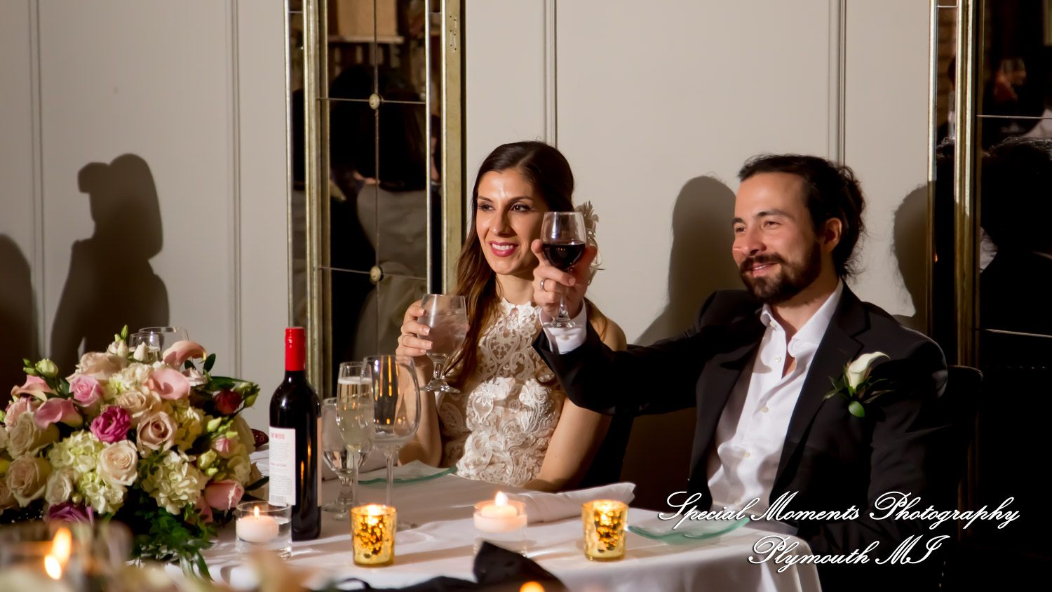 Leah & Bruno at Cafe Cortina Farmington Hills MI wedding photography
