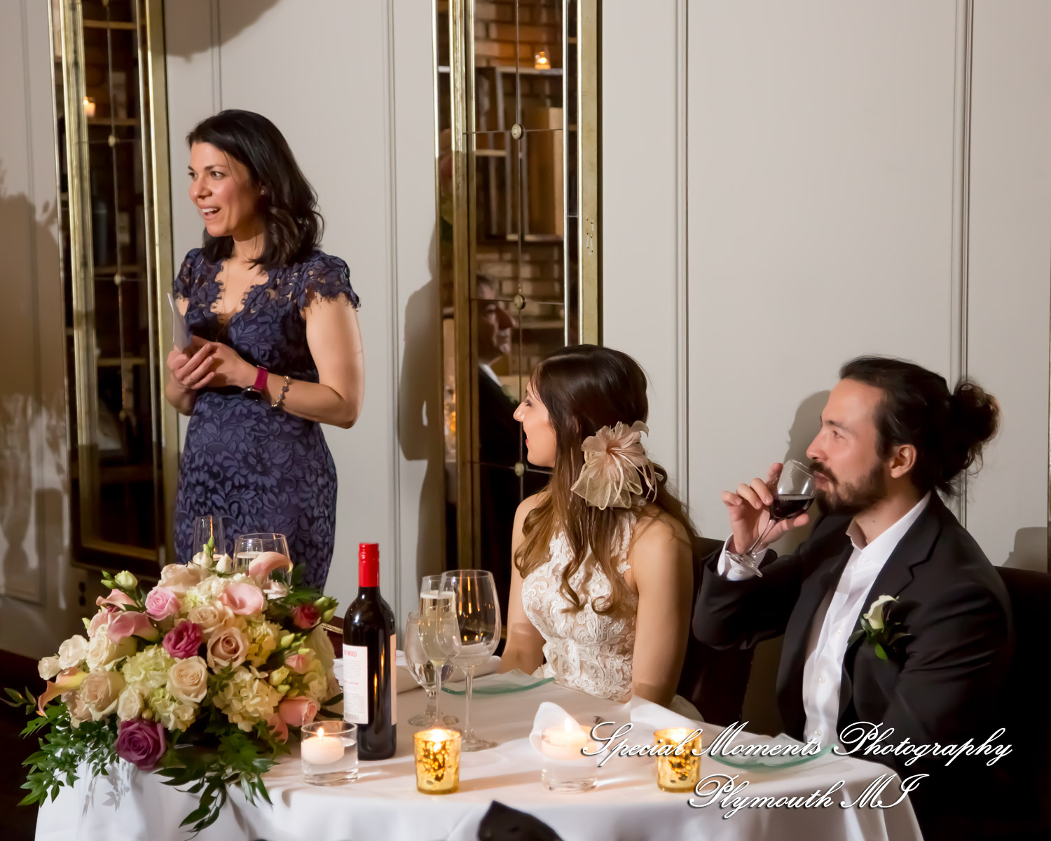 Leah & Bruno at Cafe Cortina Farmington Hills MI wedding photography