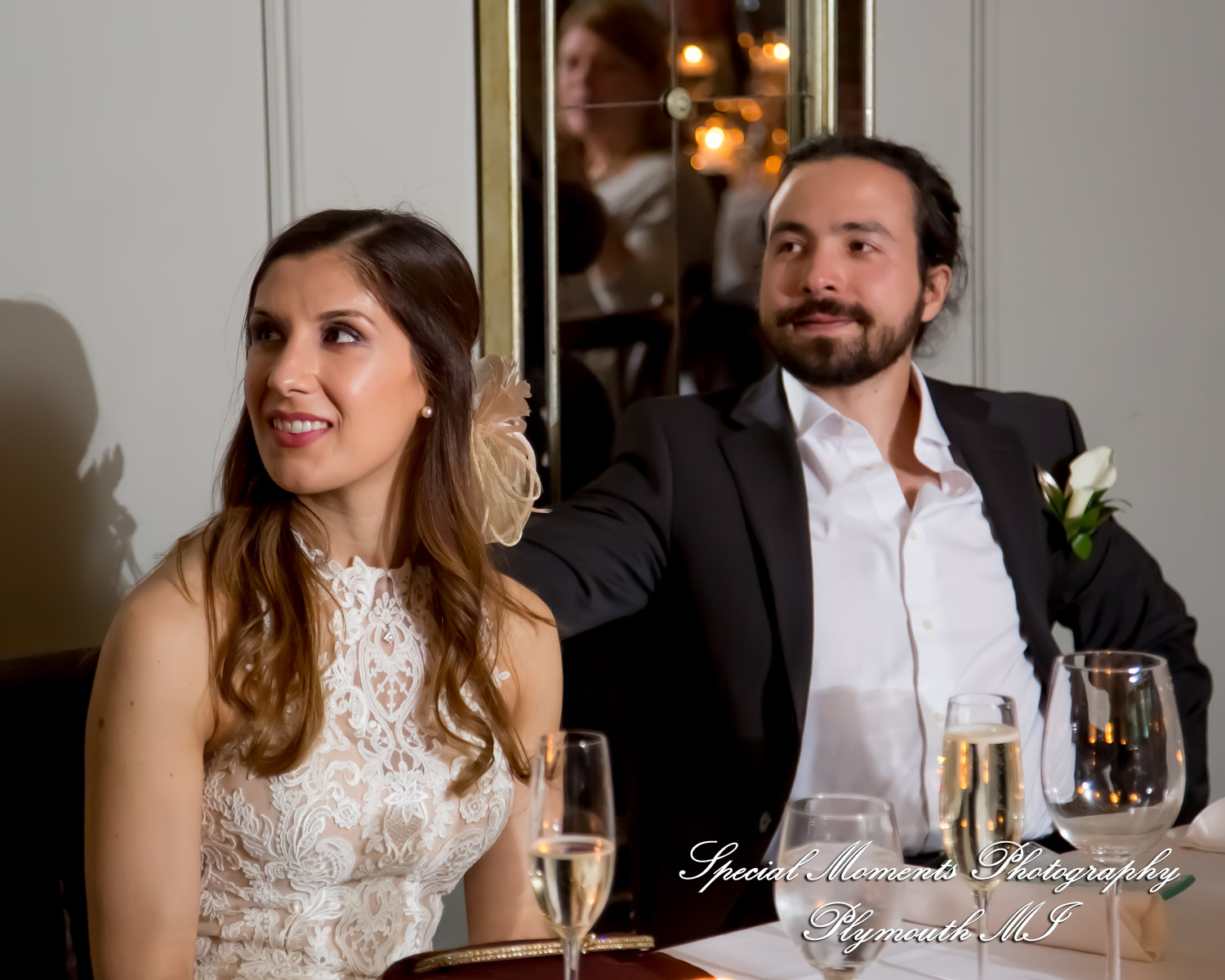 Leah & Bruno at Cafe Cortina Farmington Hills MI wedding photography