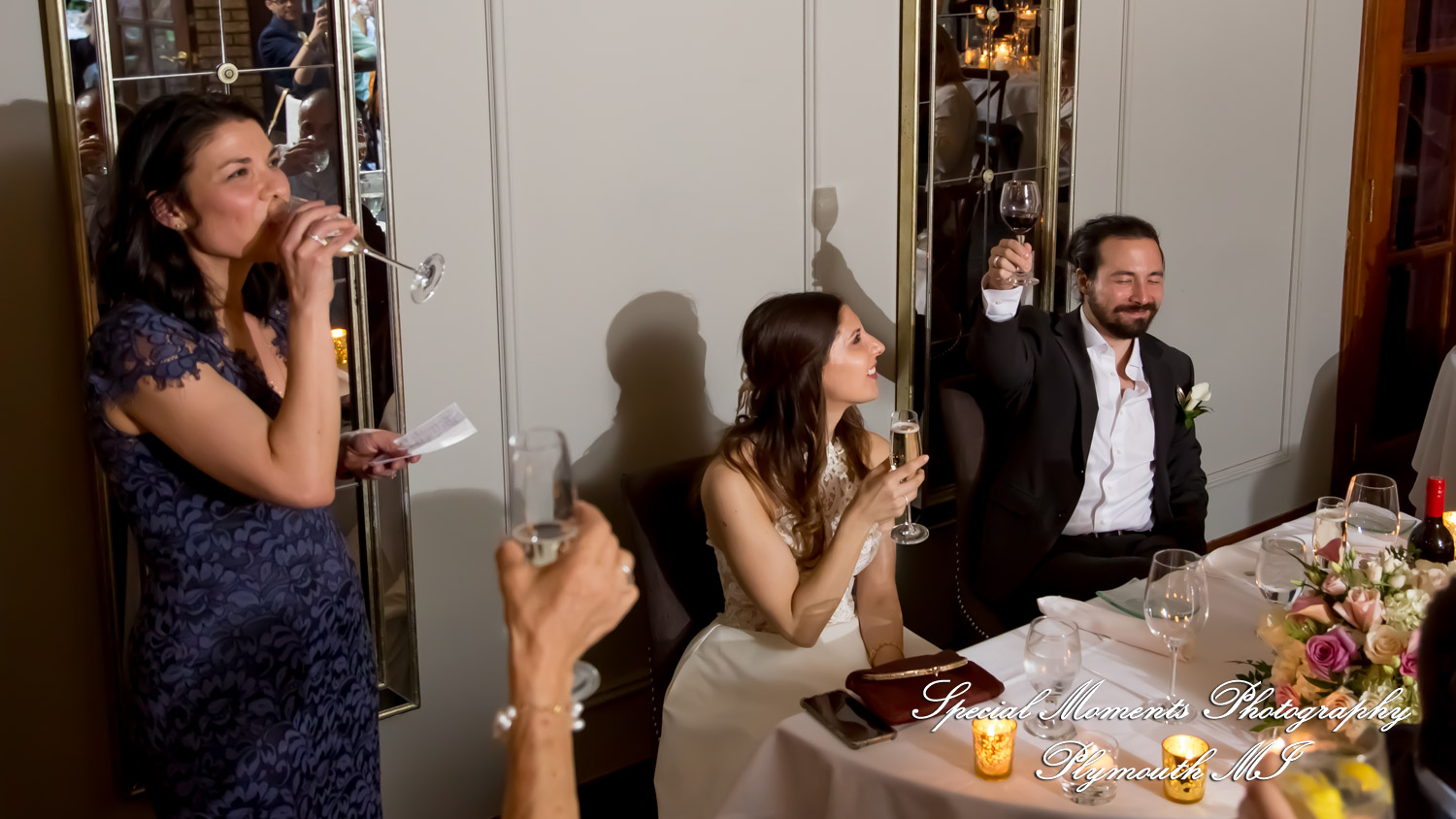 Leah & Bruno at Cafe Cortina Farmington Hills MI wedding photography