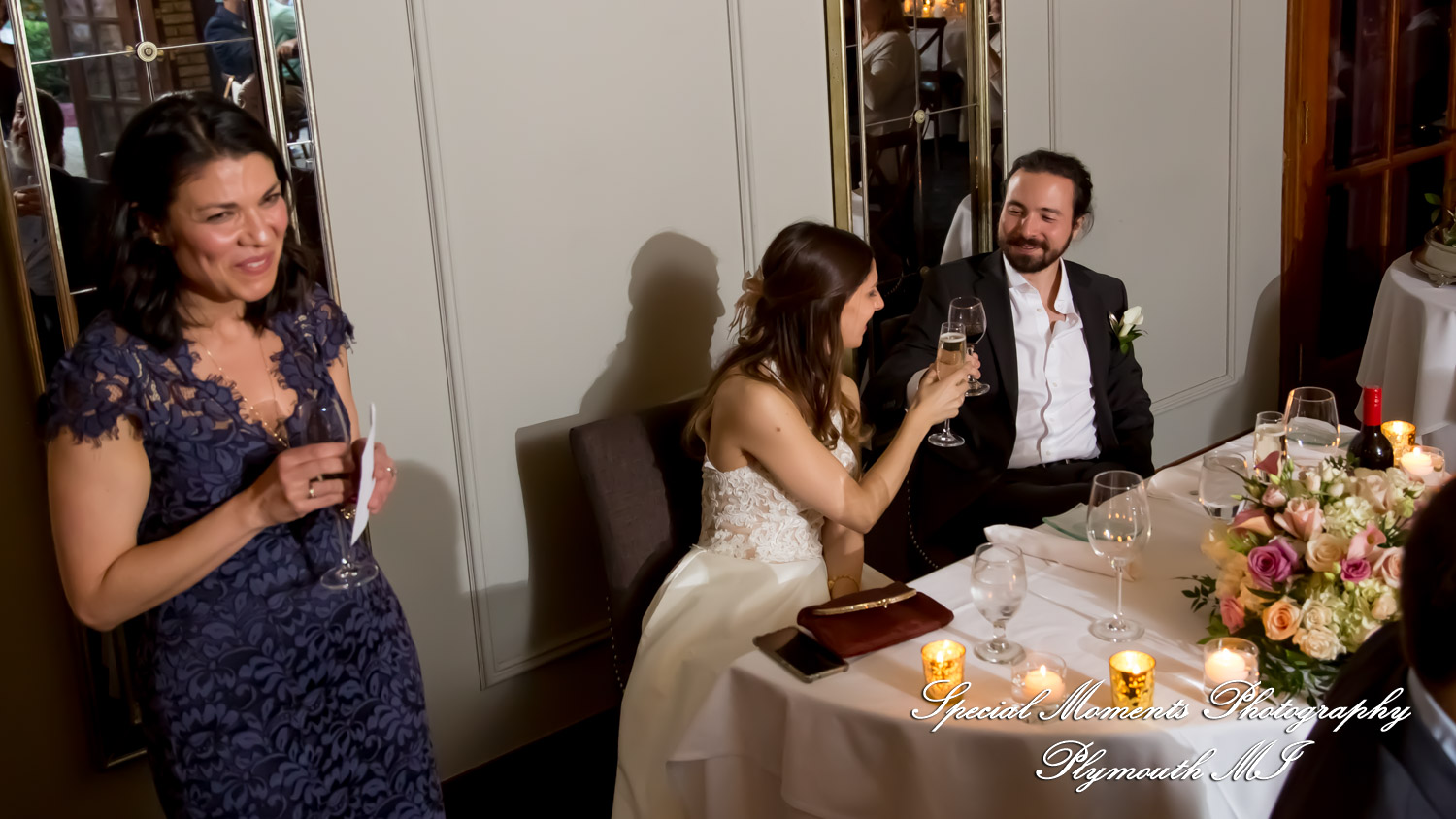 Leah & Bruno at Cafe Cortina Farmington Hills MI wedding photography