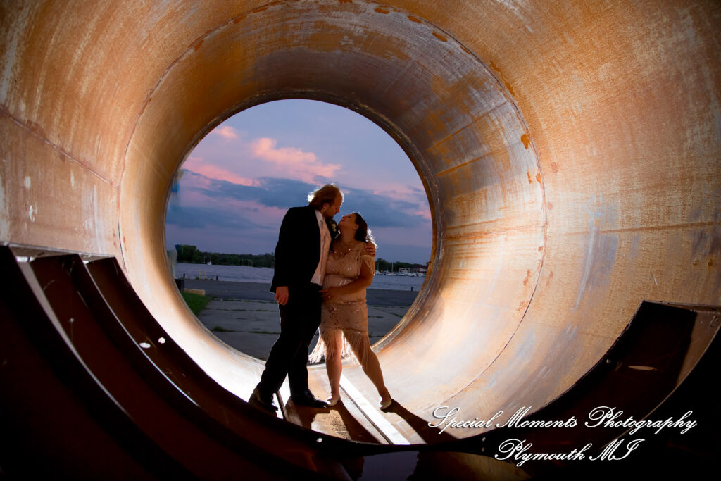 Lindsay & Justin at Roostertail Detroit MI wedding photography