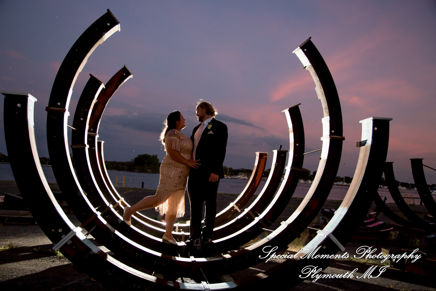 Lindsay & Justin at Roostertail Detroit MI wedding photography