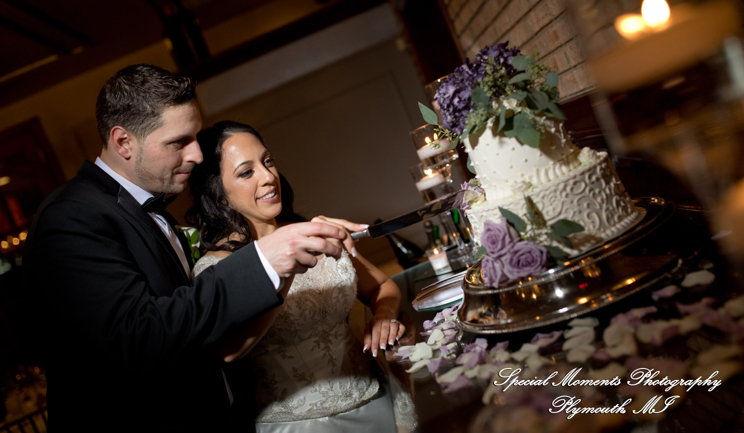 Miriam & Patrick at Cafe Cortina Farmington Hills MI wedding photography