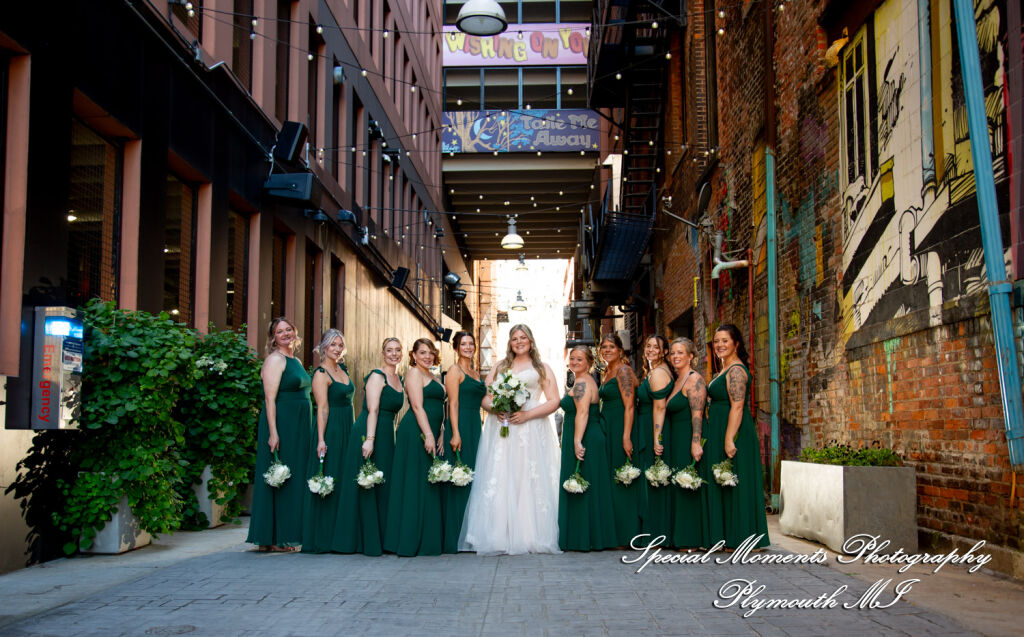 Kristine & Robert at Z-Lot Belt Alley Detroit MI MI wedding photography