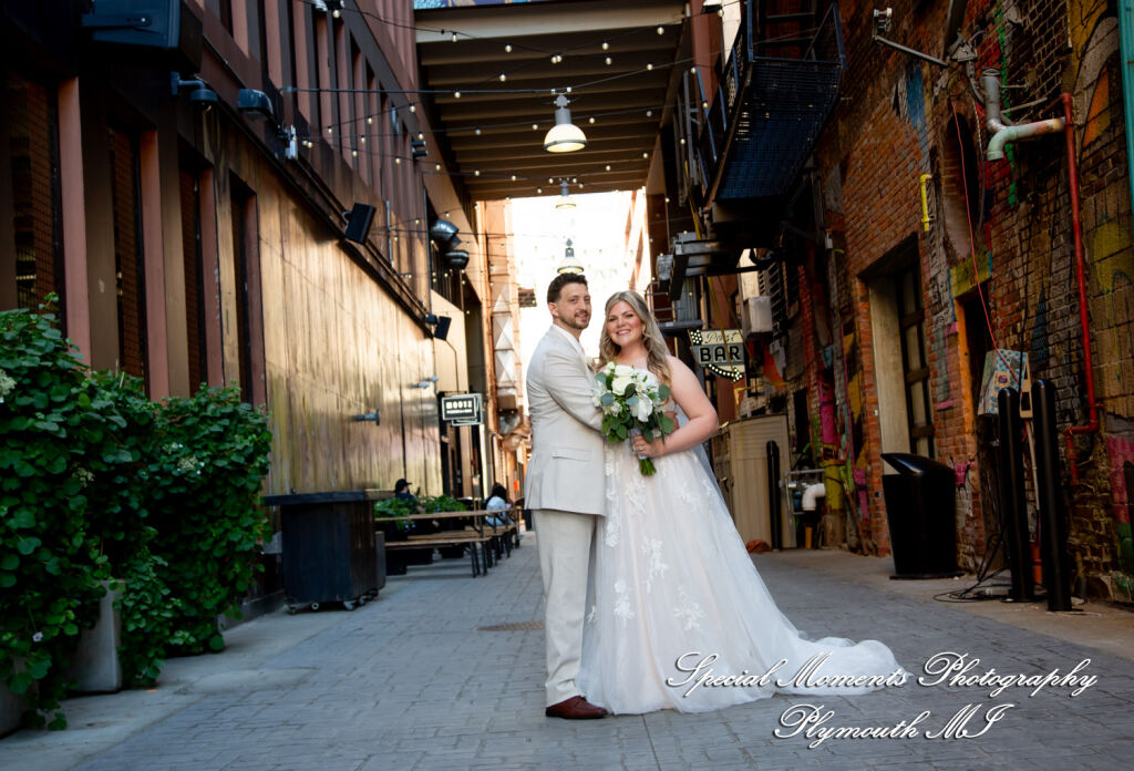 Kristine & Robert at Z-Lot Belt Alley Detroit MI MI wedding photography