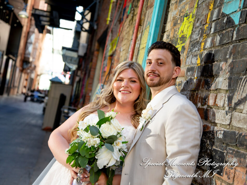 Kristine & Robert at Z-Lot Belt Alley Detroit MI MI wedding photography