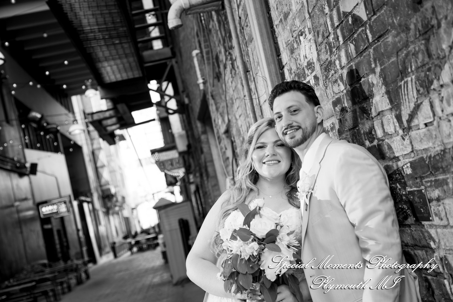 Kristine & Robert at Z-Lot Belt Alley Detroit MI MI wedding photography