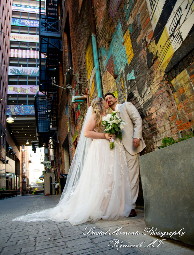 Kristine & Robert at Z-Lot Belt Alley Detroit MI MI wedding photography