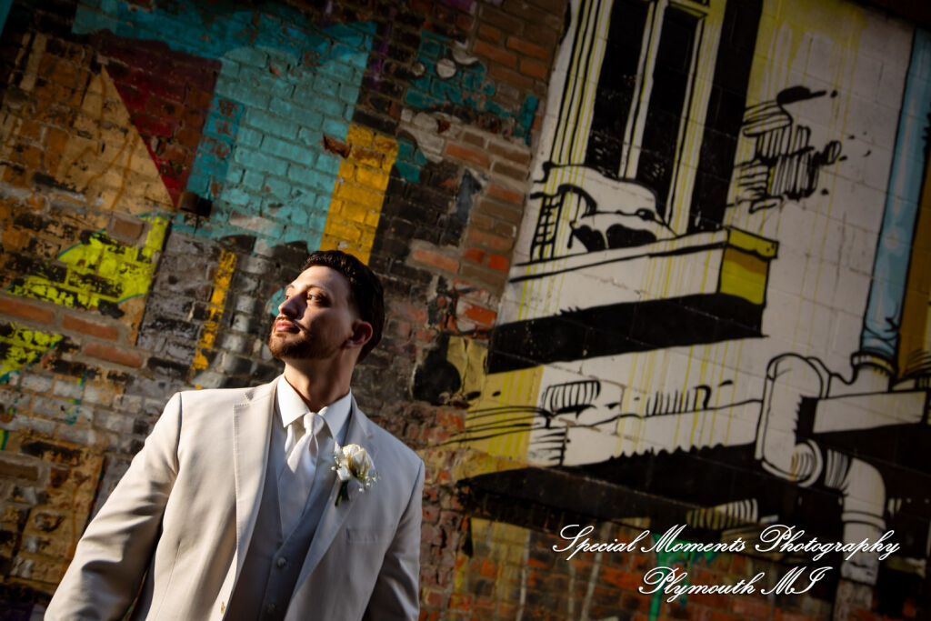 Kristine & Robert at Z-Lot Belt Alley Detroit MI MI wedding photography