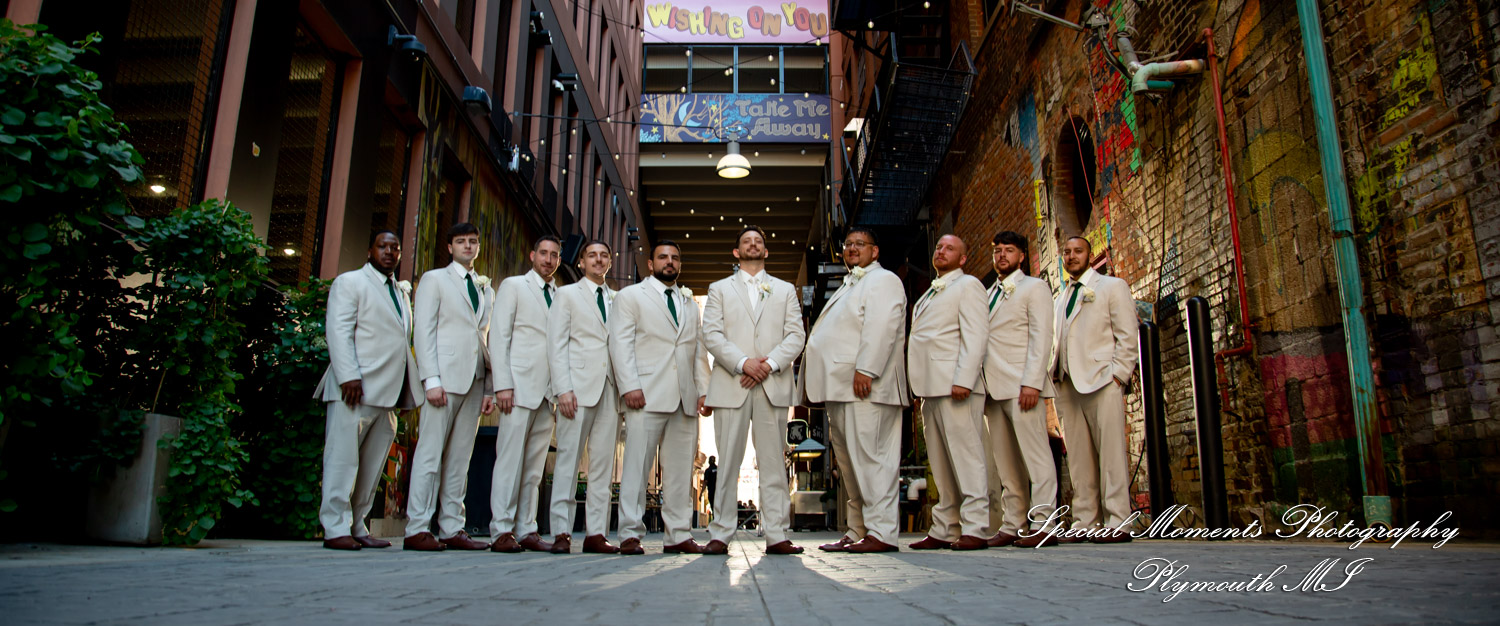 Kristine & Robert at Z-Lot Belt Alley Detroit MI MI wedding photography