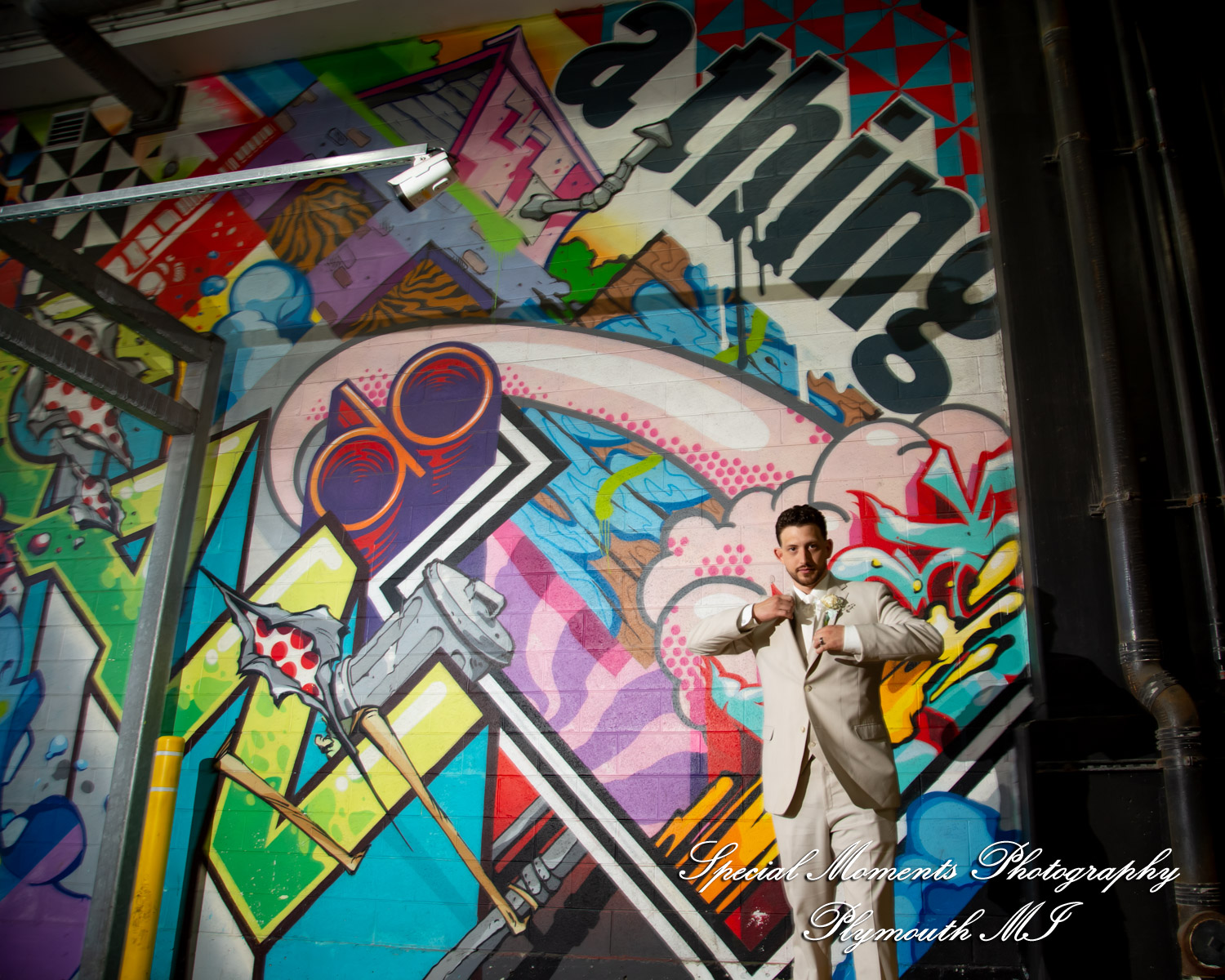 Kristine & Robert at Z-Lot Belt Alley Detroit MI MI wedding photography