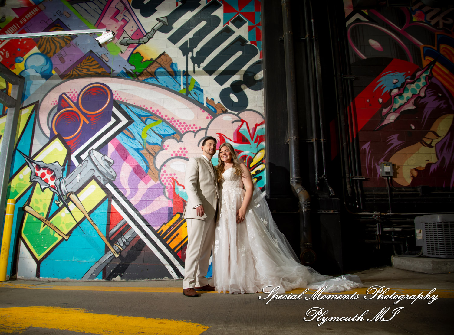 Kristine & Robert at Z-Lot Belt Alley Detroit MI MI wedding photography
