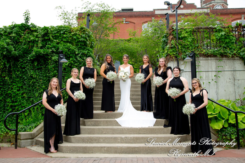 Ryli & Bennett at The Collins at the Clocktower Chelsea MI wedding photography