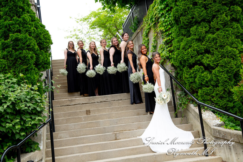 Ryli & Bennett at The Collins at the Clocktower Chelsea MI wedding photography