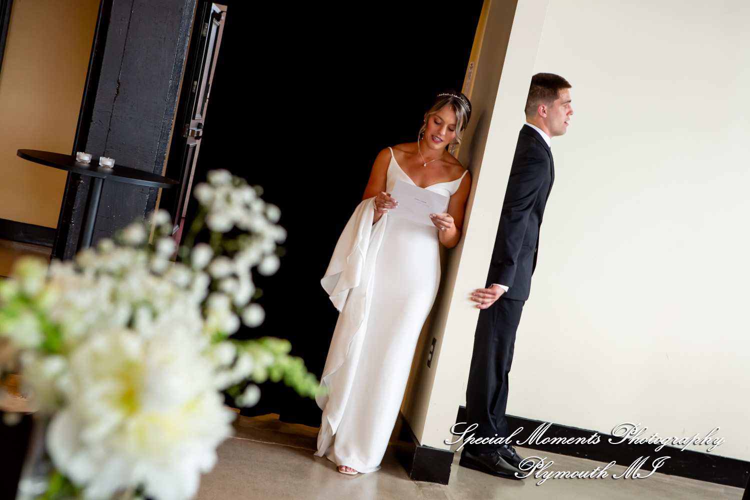 Ryli & Bennett at The Collins at the Clocktower Chelsea MI wedding photography