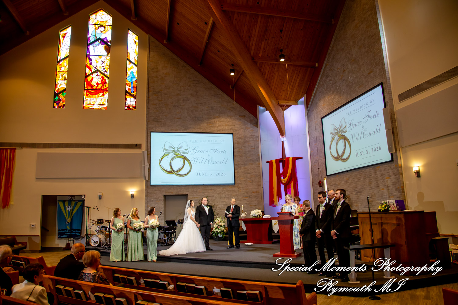 Grace & Edwin at St. Michael Lutheran Church Canton MI wedding photography
