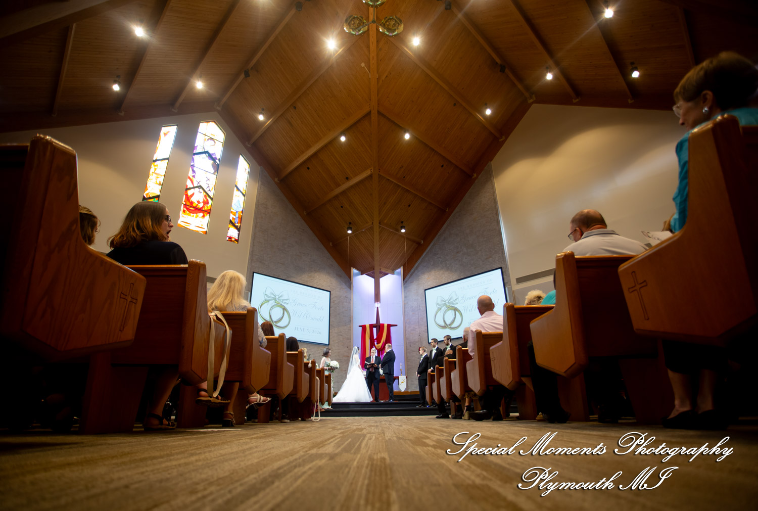 Grace & Edwin at St. Michael Lutheran Church Canton MI wedding photography