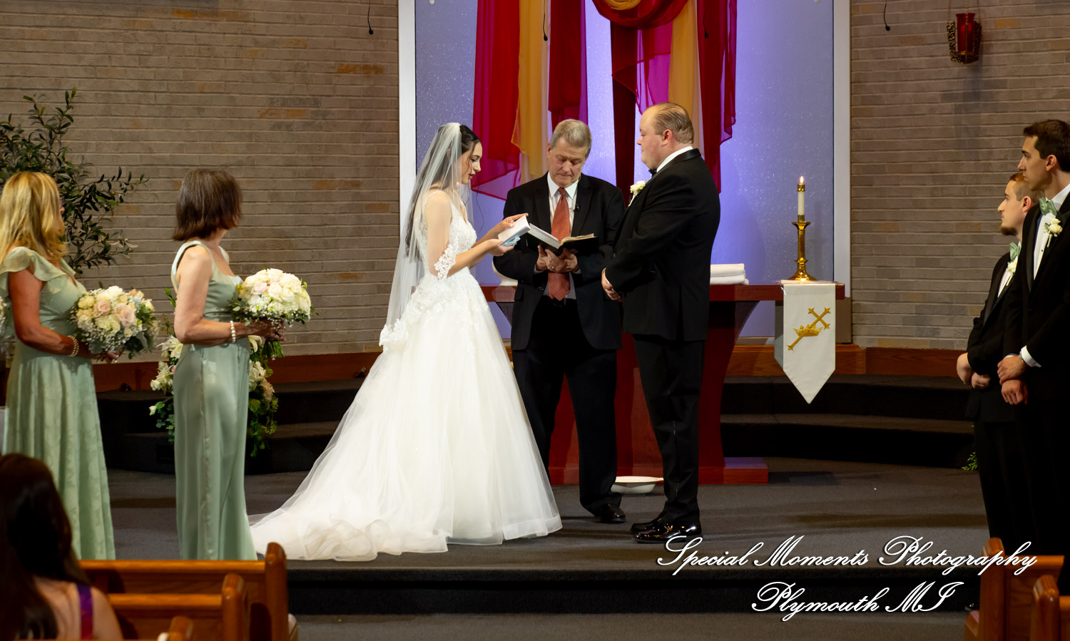 Grace & Edwin at St. Michael Lutheran Church Canton MI wedding photography