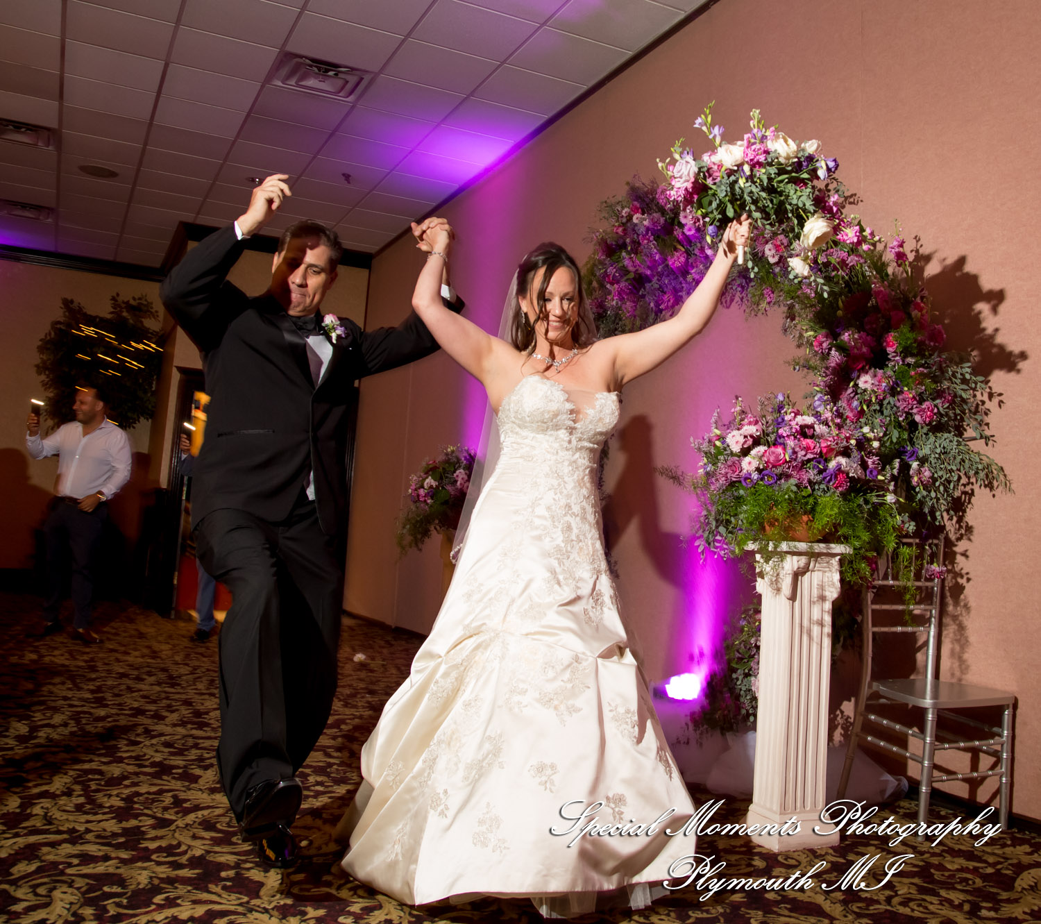 Tonya & Kevin at Crystal Gardens Event Center Howell MI wedding photography