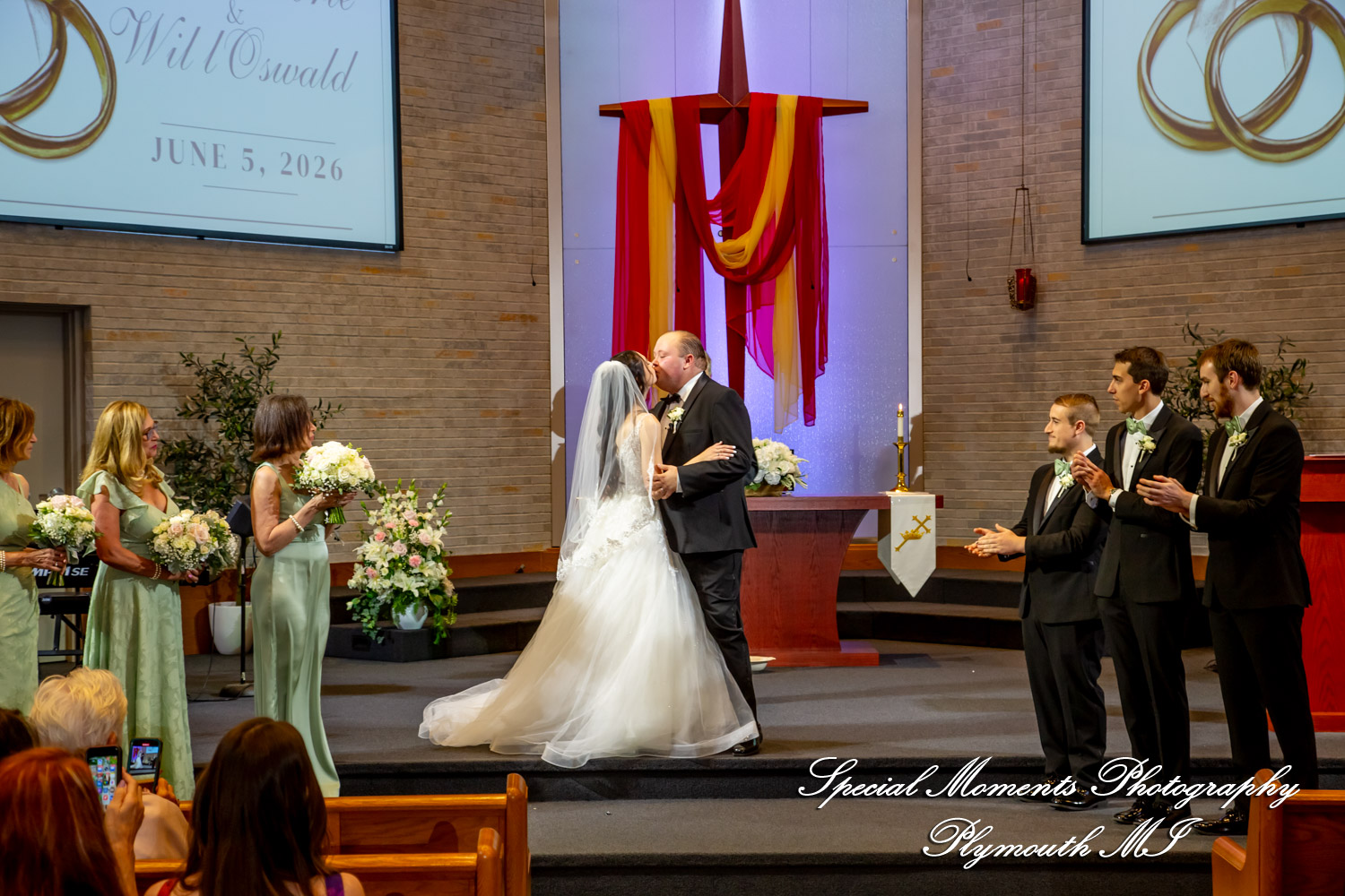Grace & Edwin at St. Michael Lutheran Church Canton MI wedding photography