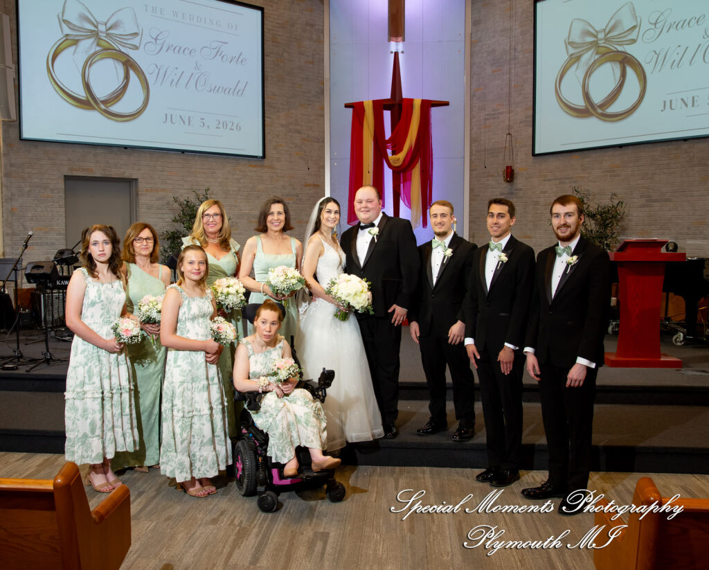 Grace & Edwin at St. Michael Lutheran Church Canton MI wedding photography