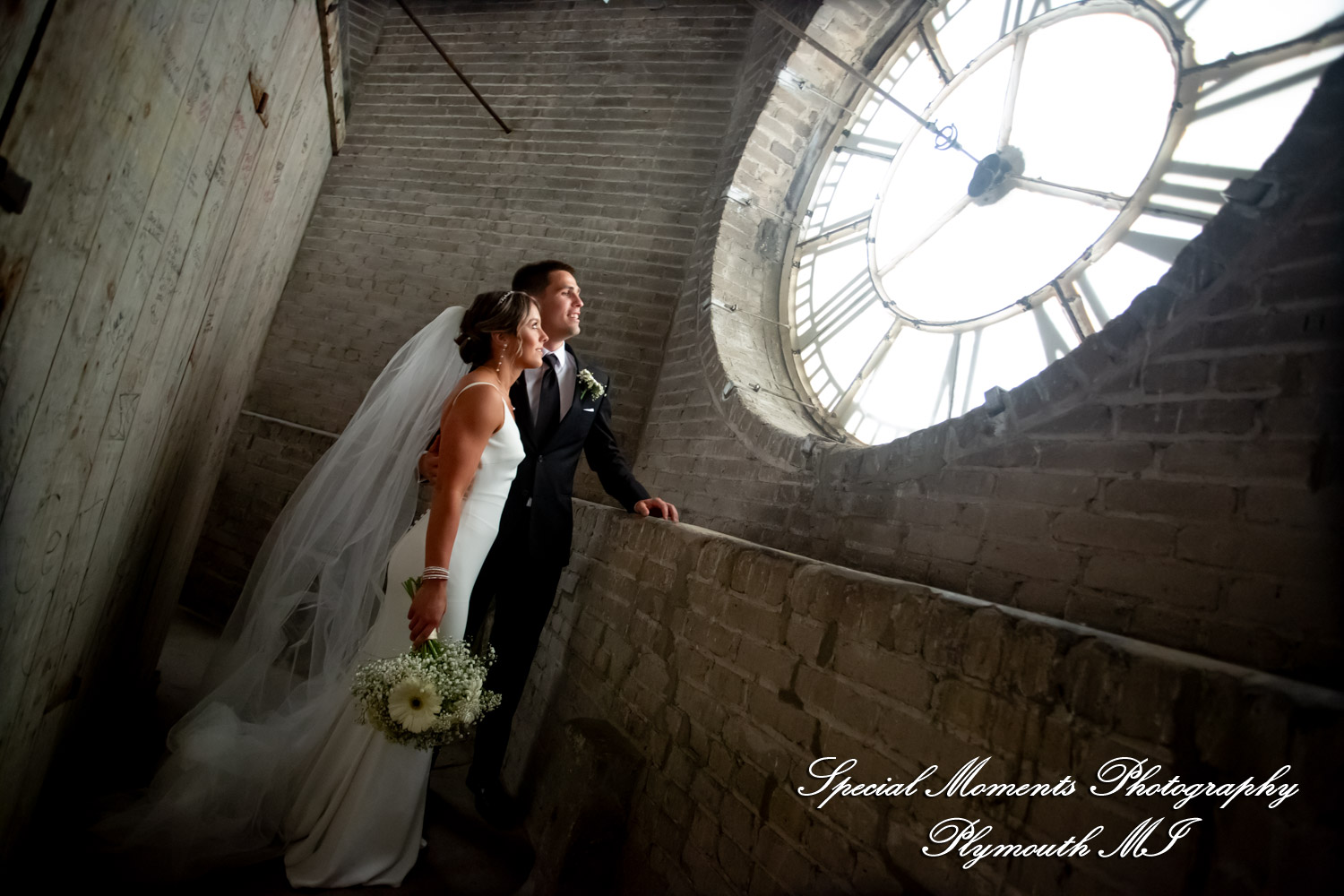 Ryli & Bennett at The Collins at the Clocktower Chelsea MI wedding photography
