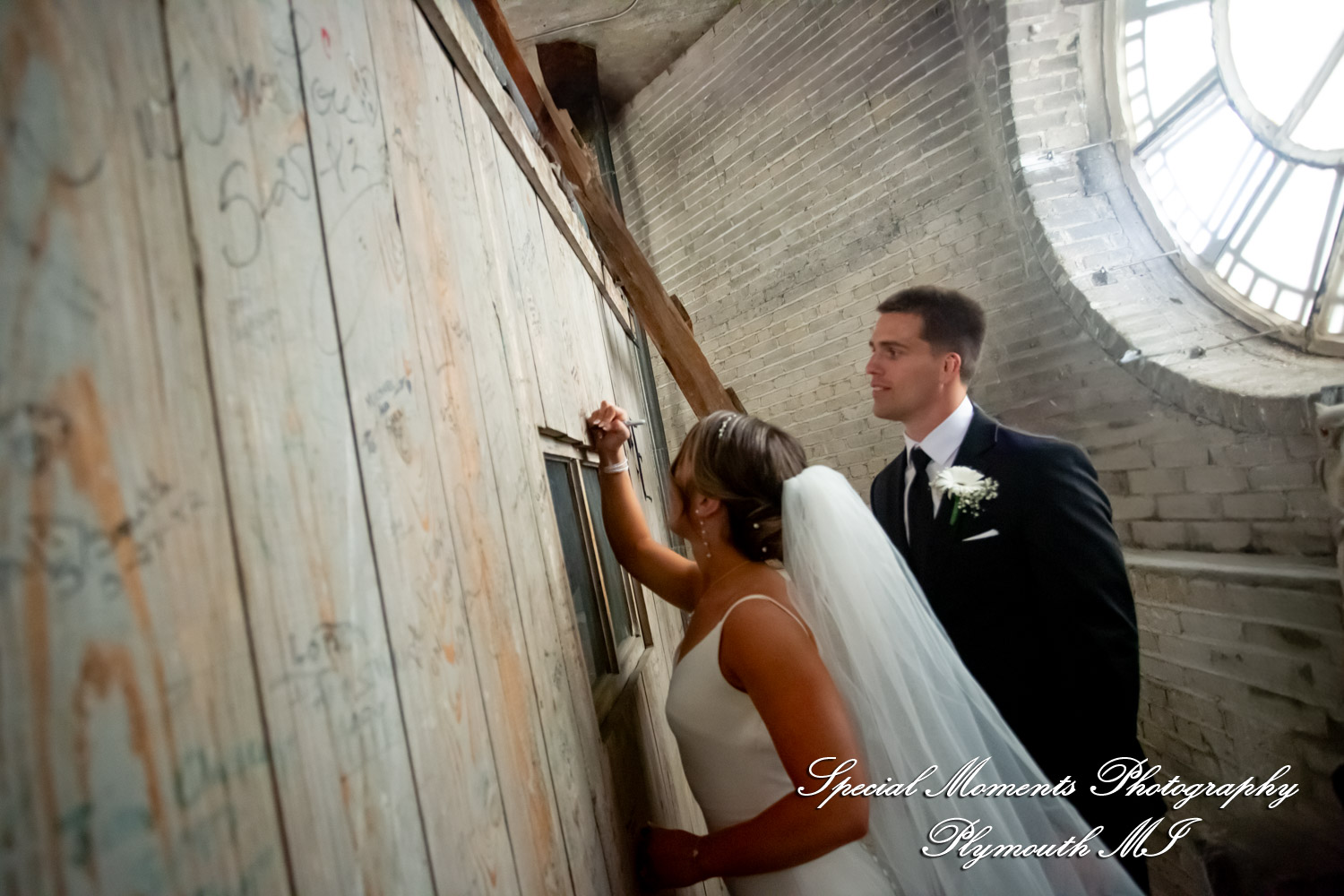 Ryli & Bennett at The Collins at the Clocktower Chelsea MI wedding photography