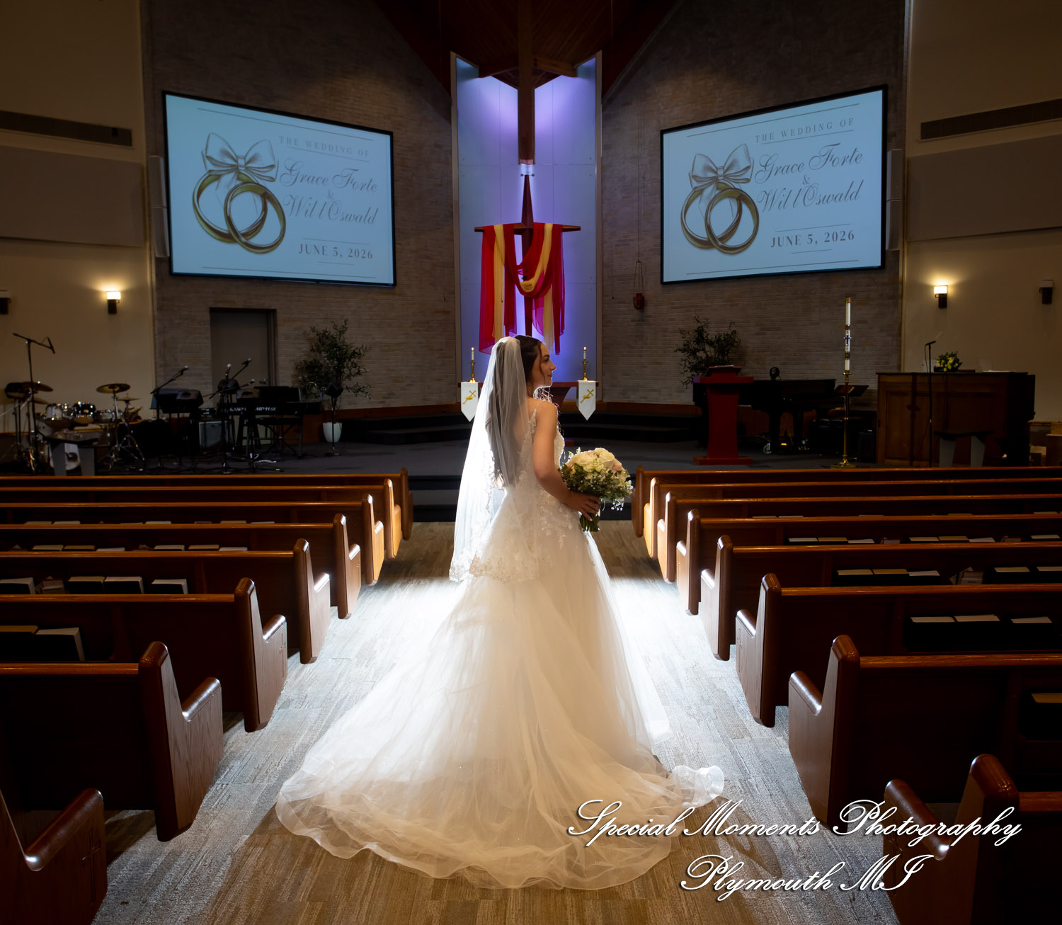Grace & Edwin at St. Michael Lutheran Church Canton MI wedding photography