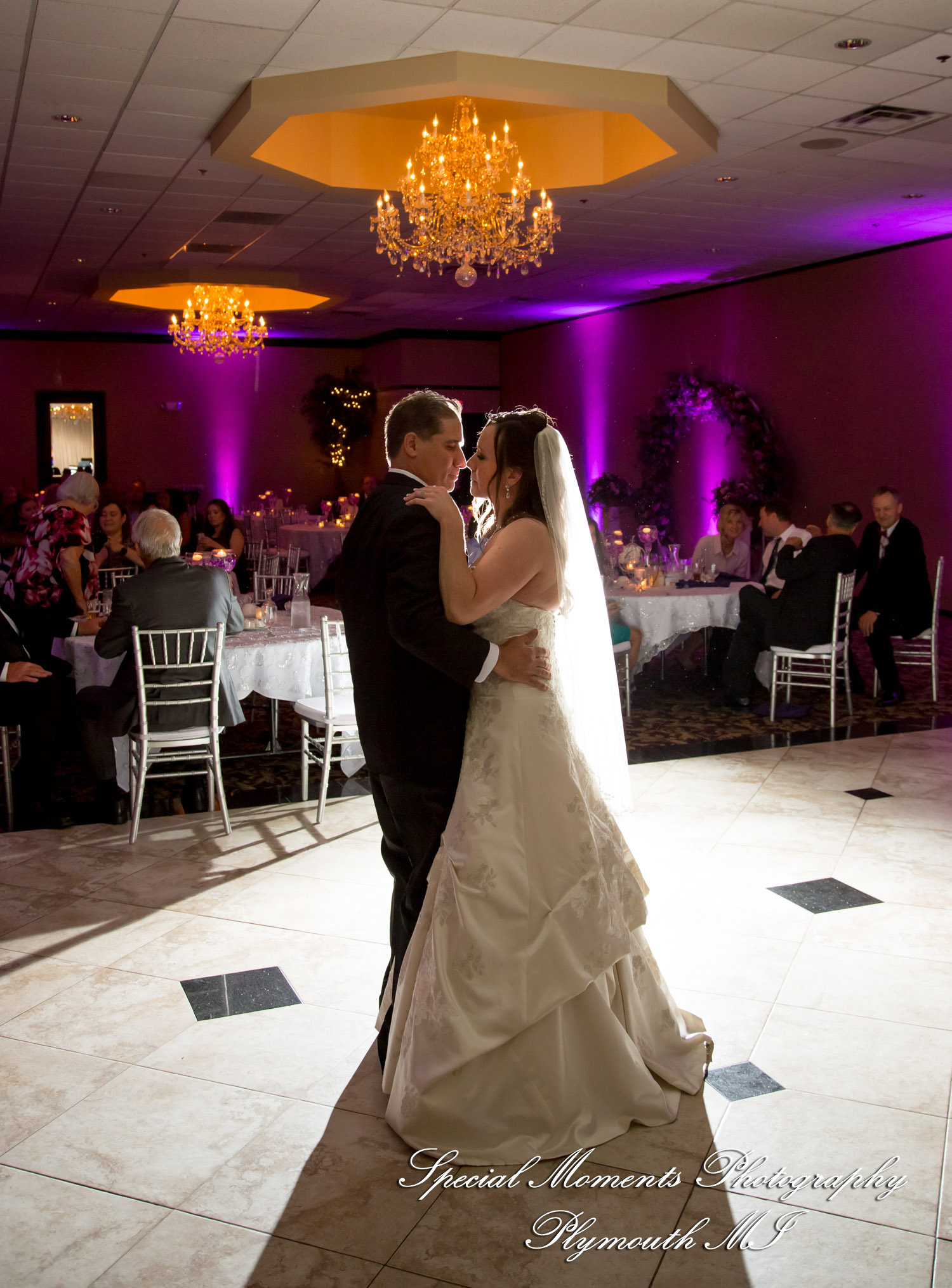 Tonya & Kevin at Crystal Gardens Event Center Howell MI wedding photography