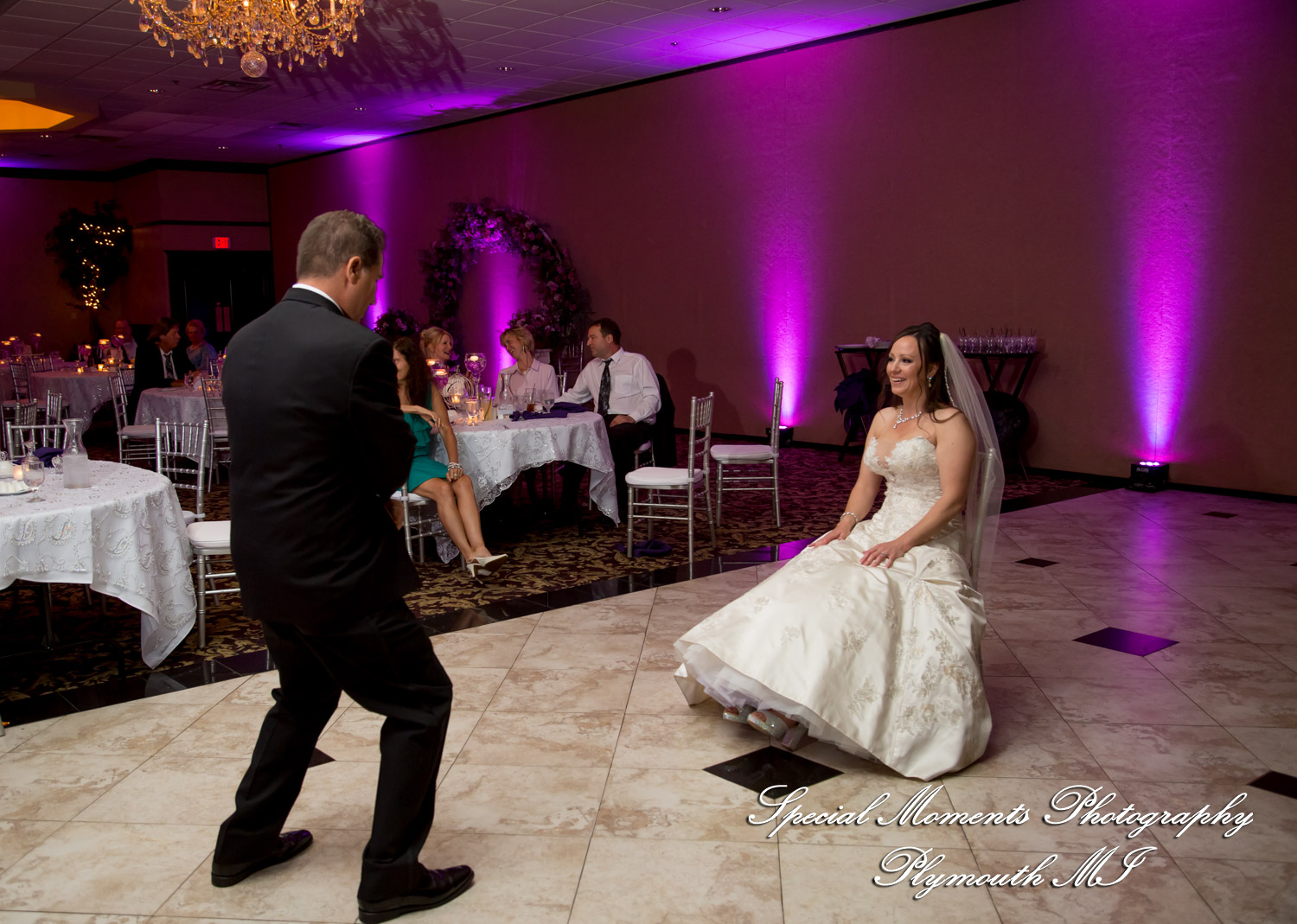 Tonya & Kevin at Crystal Gardens Event Center Howell MI wedding photography