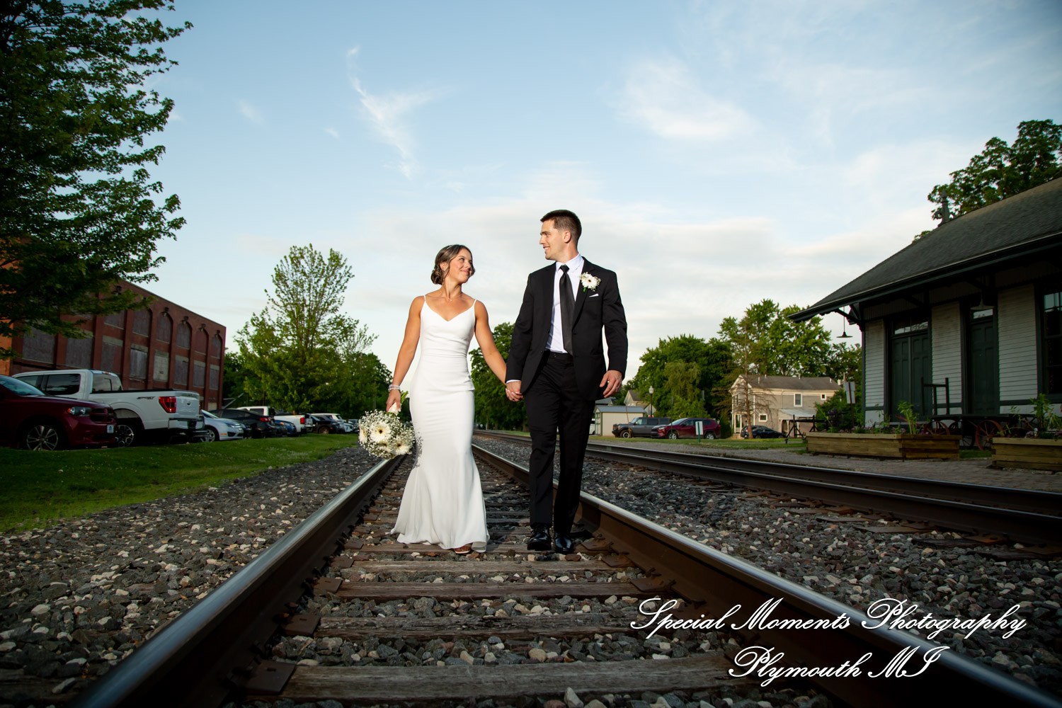Ryli & Bennett at The Collins at the Clocktower Chelsea MI wedding photography