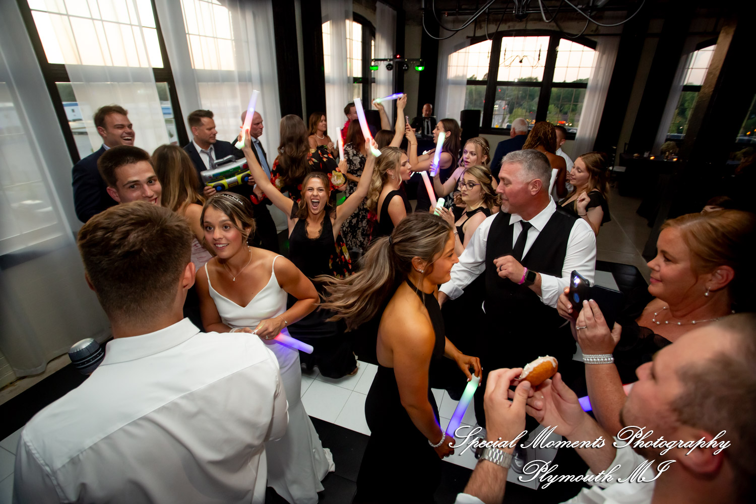 Ryli & Bennett at The Collins at the Clocktower Chelsea MI wedding photography