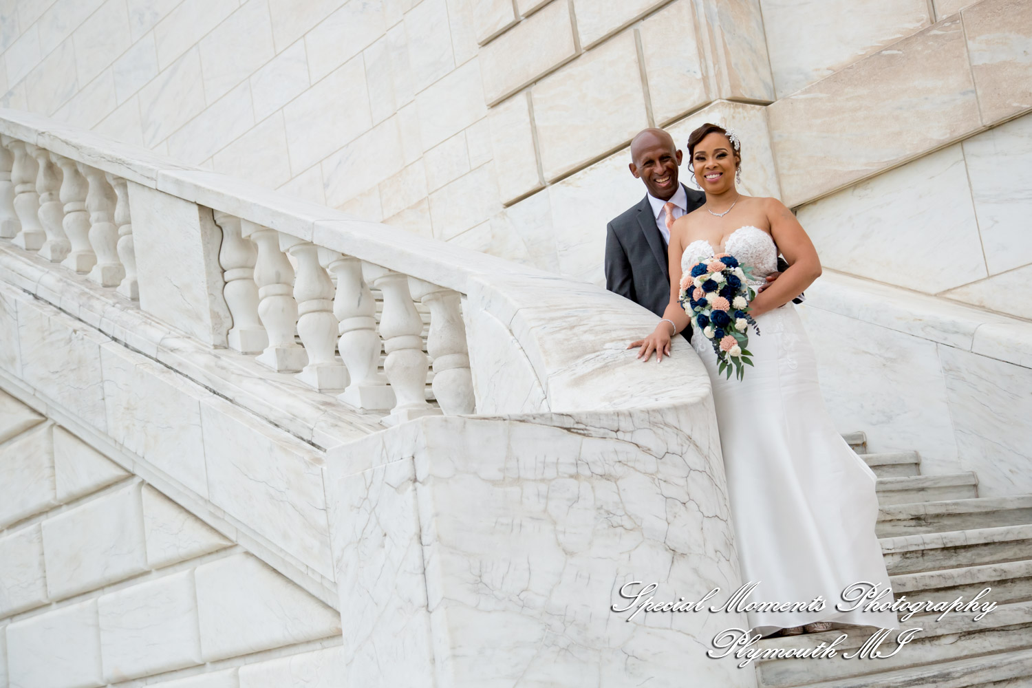 Tameka & James at DIA Detroit MI wedding photography